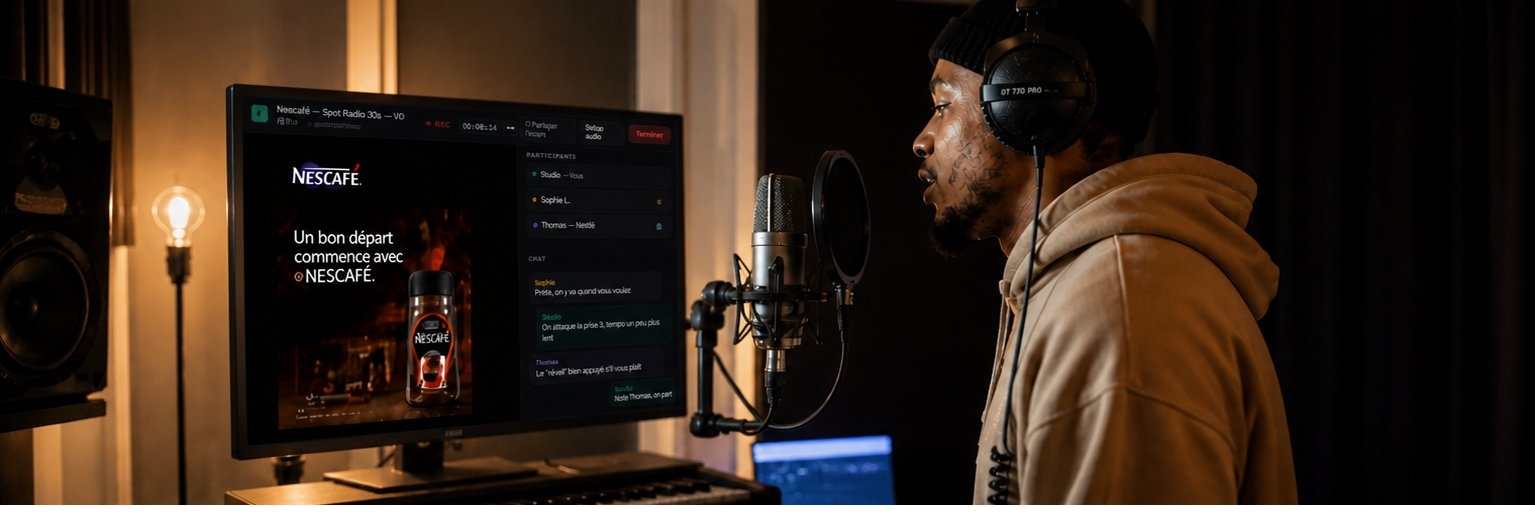 Talent en cabine avec Wonder Session